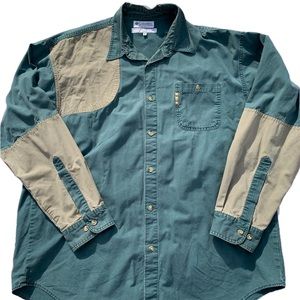 Columbia Hunting/Shooting/Hiking Long-sleeve Button Up Green Size X-Large